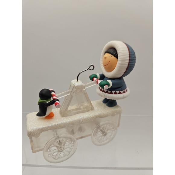 2021 Hallmark Frosty Friends Christmas Ornament/ HANDCAR HIGH JINKS (421) - Picture 5 of 7